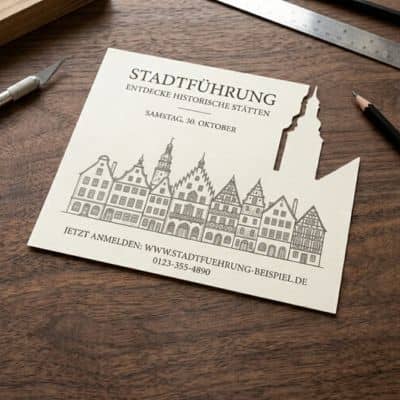 Flyer mit Stanzung
