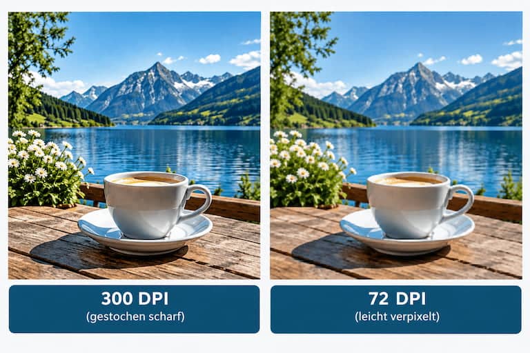 Vergleich von Bildern mit unterschiedlicher Auflösung